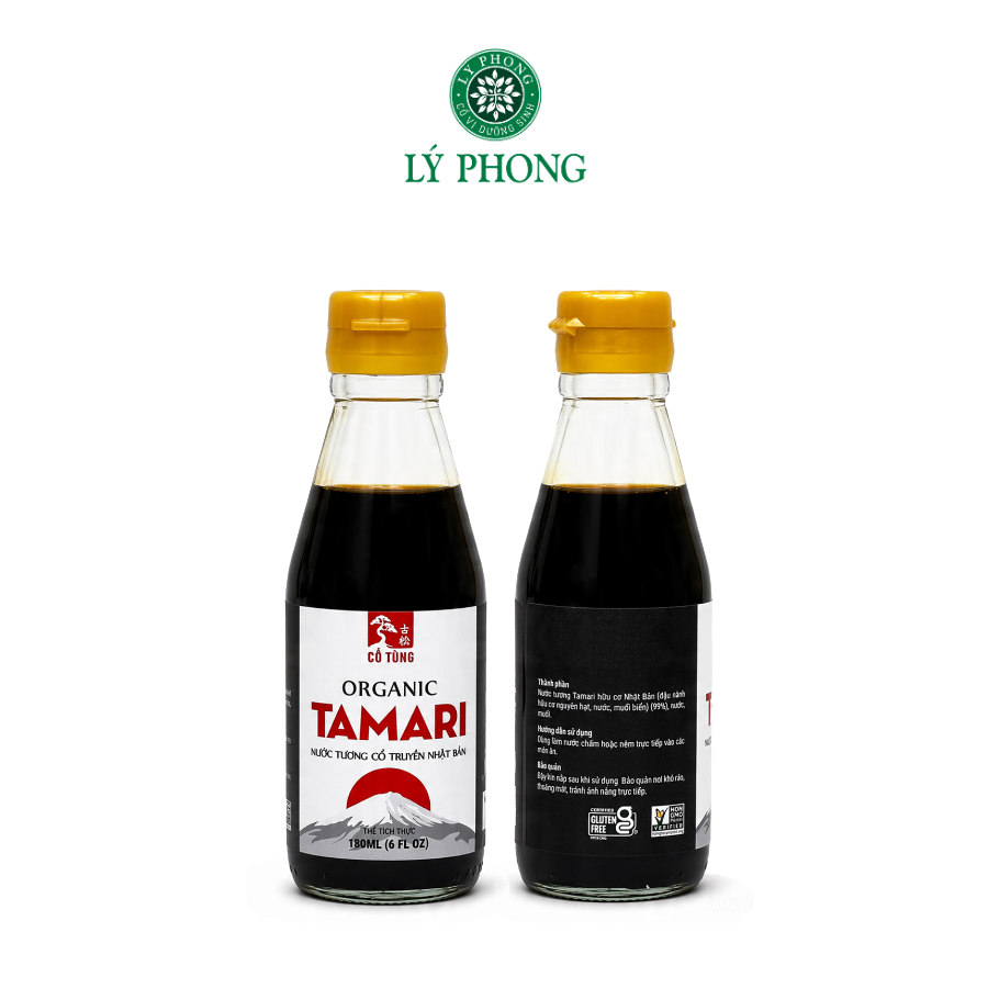 Nước tương Tamari organic Cổ Tùng - Chai 180ml